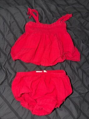 GAP Red Girls Two-Piece Tank and Bloomers Set